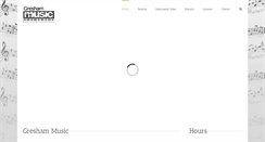 Desktop Screenshot of greshammusic.com