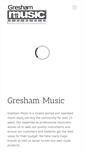 Mobile Screenshot of greshammusic.com